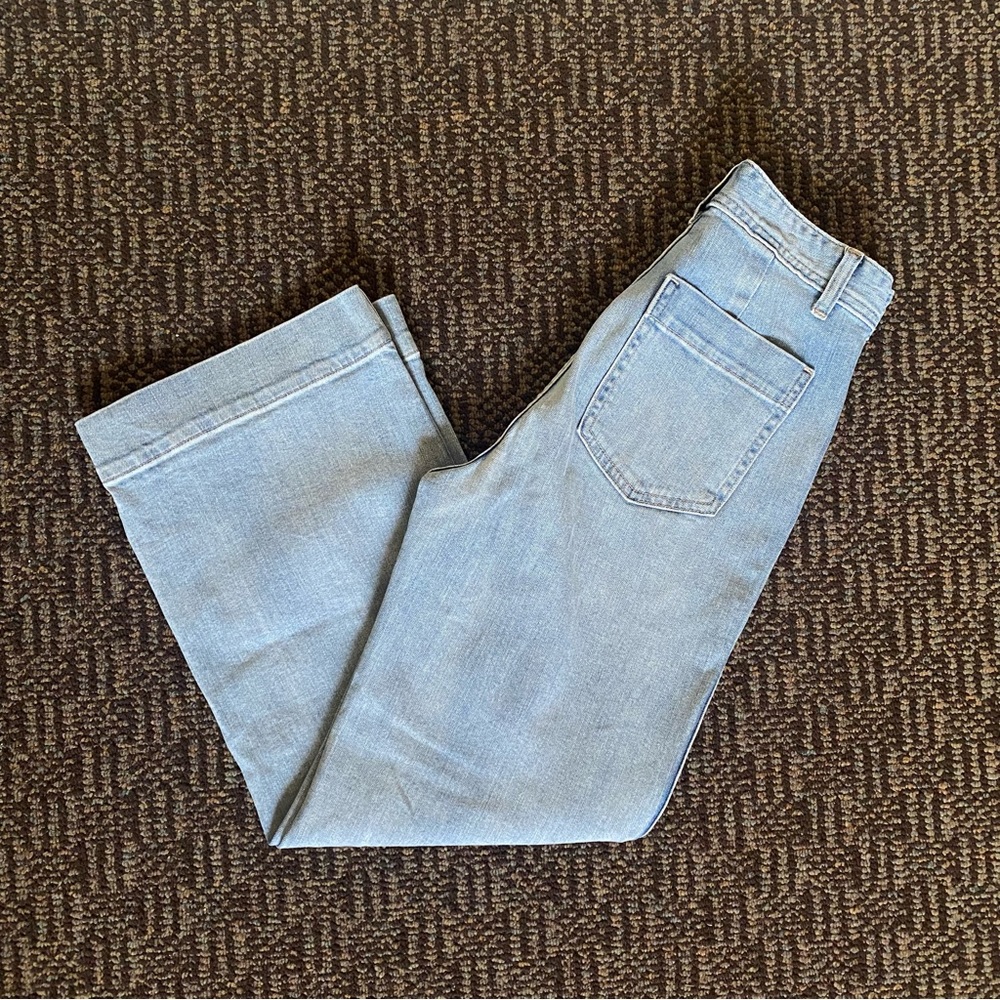 Gap High Rise Wide Leg Crop Jeans